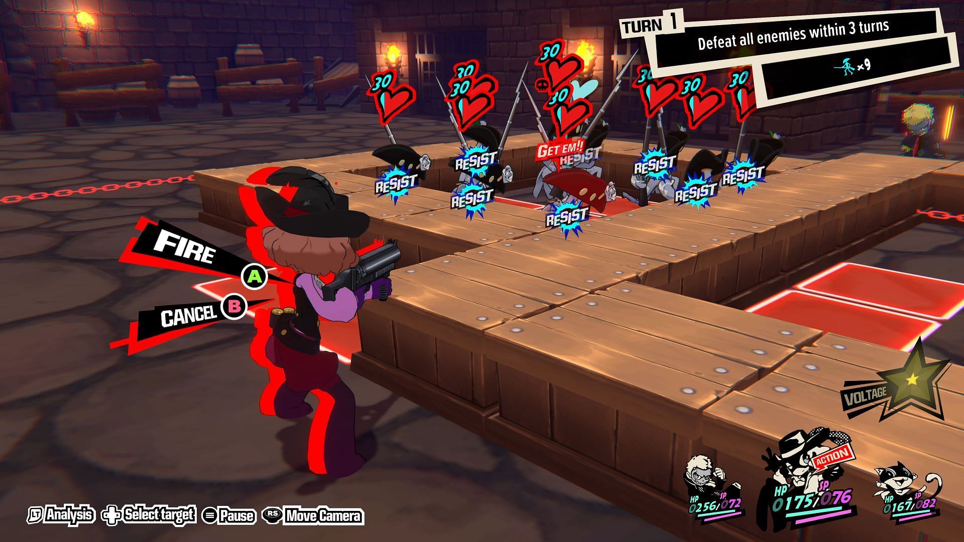 Equip Haru with the most powerful gun (Image via Persona 5 Tactica)